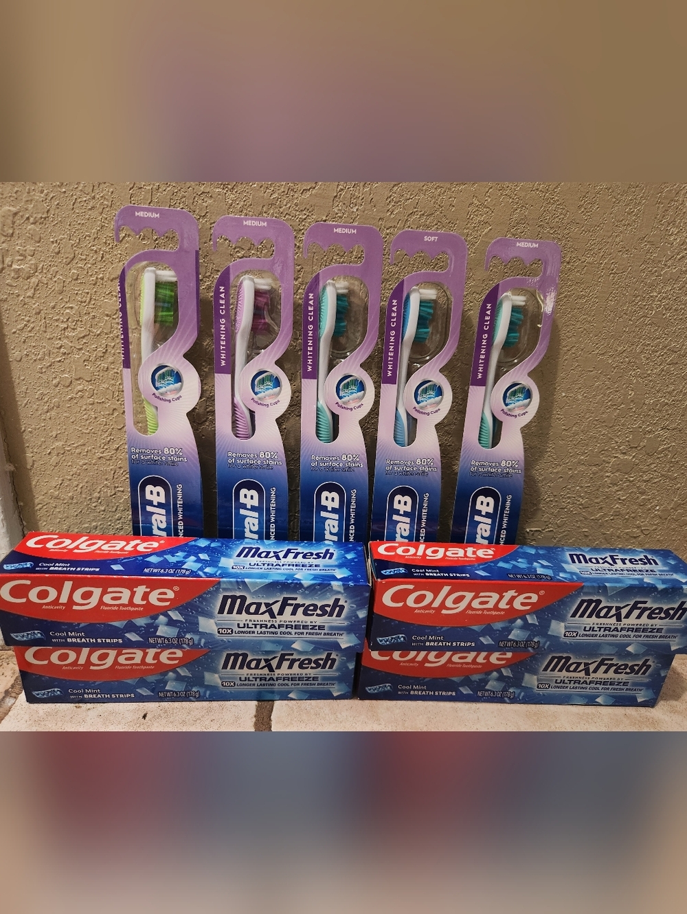 Whitening Clean Toothbrush - Teal/Green - Packaged